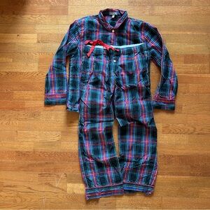 J Crew Plaid Pajama Set